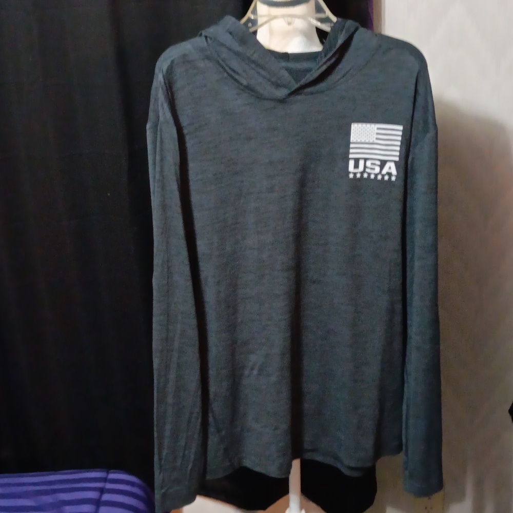 Men Hooded Shirt By Eleven VS 11 Size Large